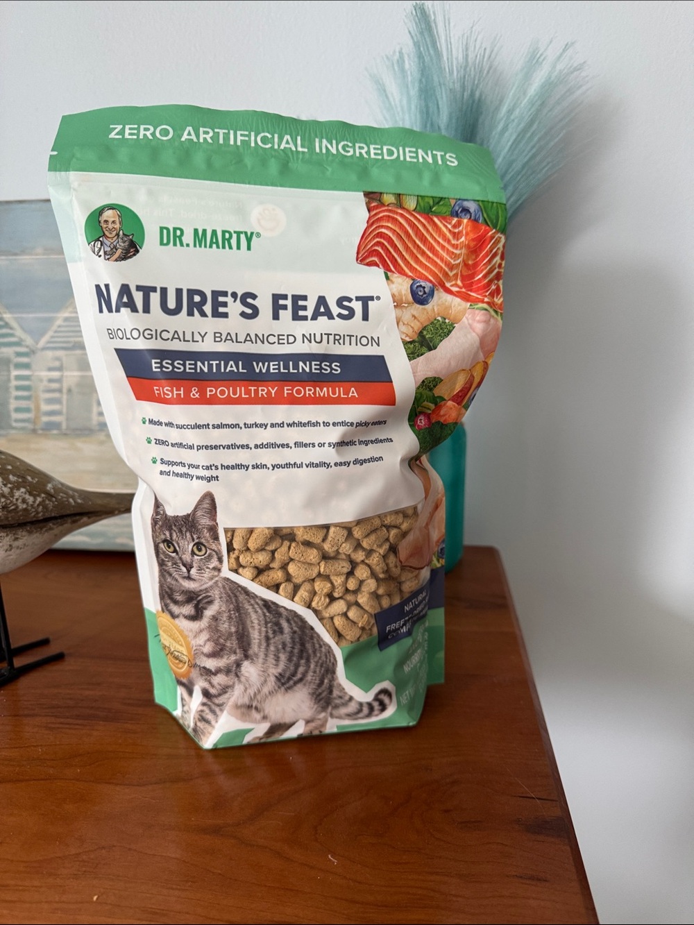 Nature's Feast Fish & Poultry Cat Food - Green